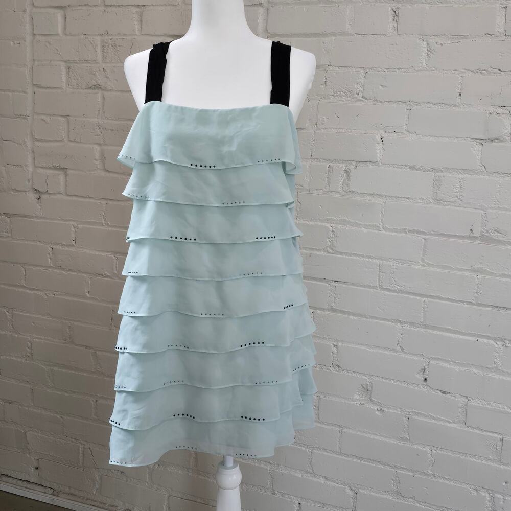Victoria's Secret Y2K ┃Tiered Ruffle Mini Dress┃Chiffon┃Rhinestone┃ Fairycore